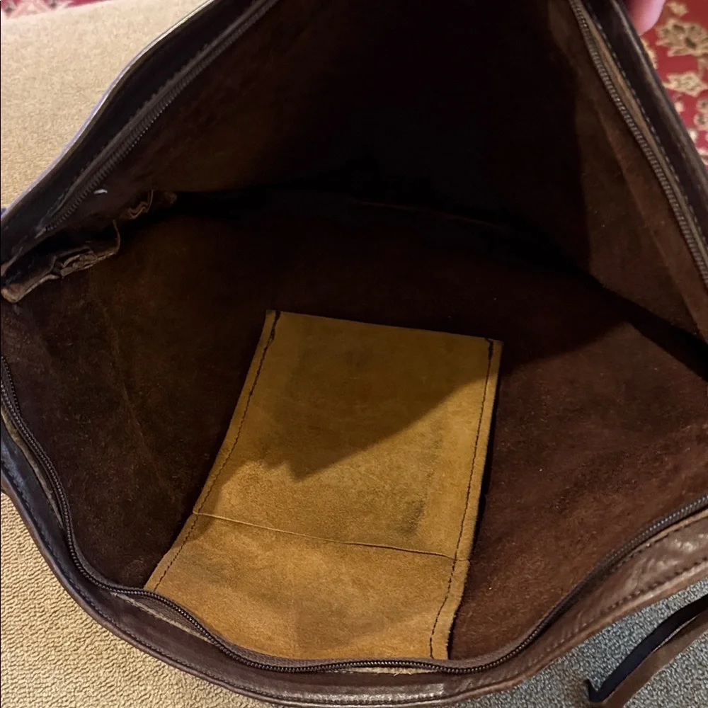 Tanners Council of America Top-Grain Cowhide Zip Laptop Bag Case (TD)